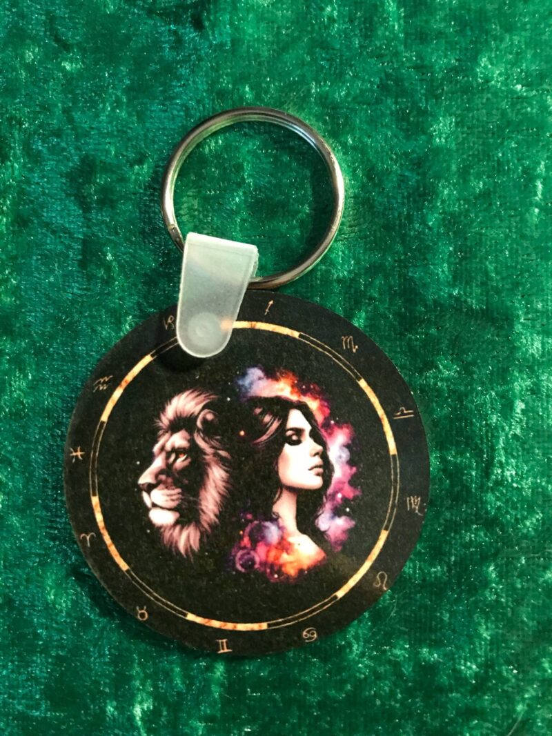 Female Leo Zodiac Keyring
