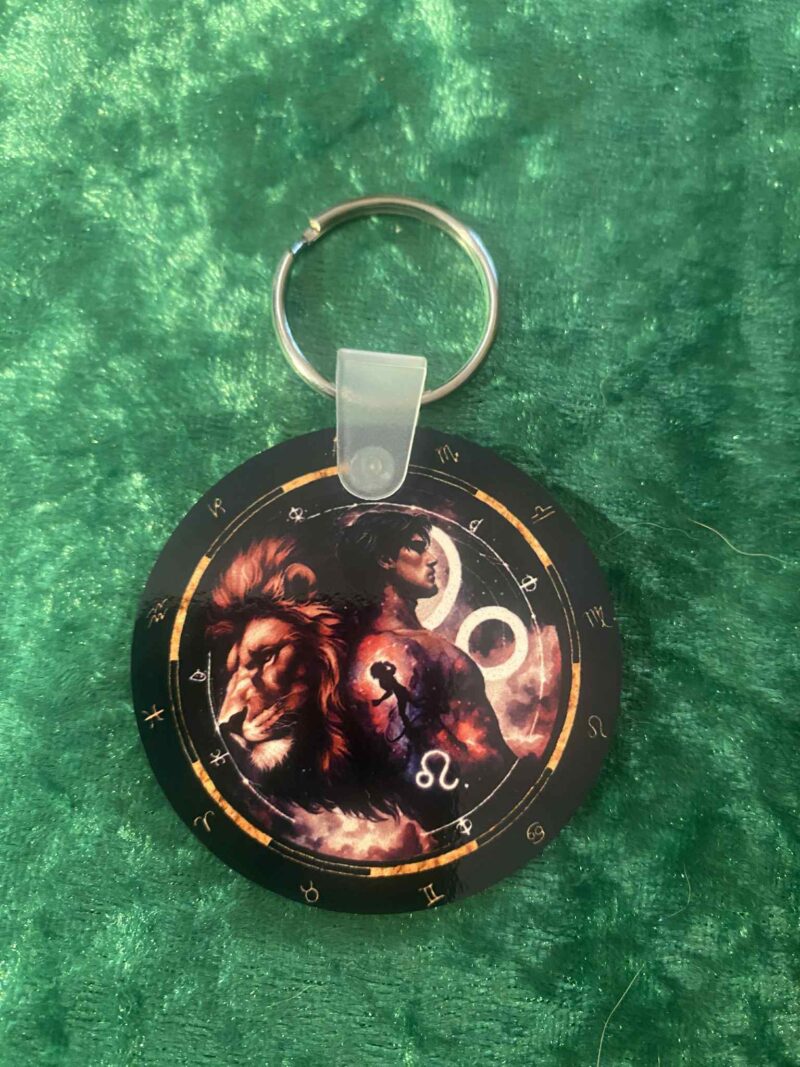 Male Leo Zodiac Keyring
