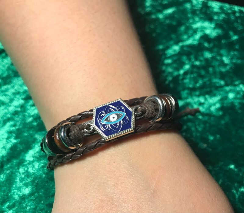 Leather Eye Bracelet