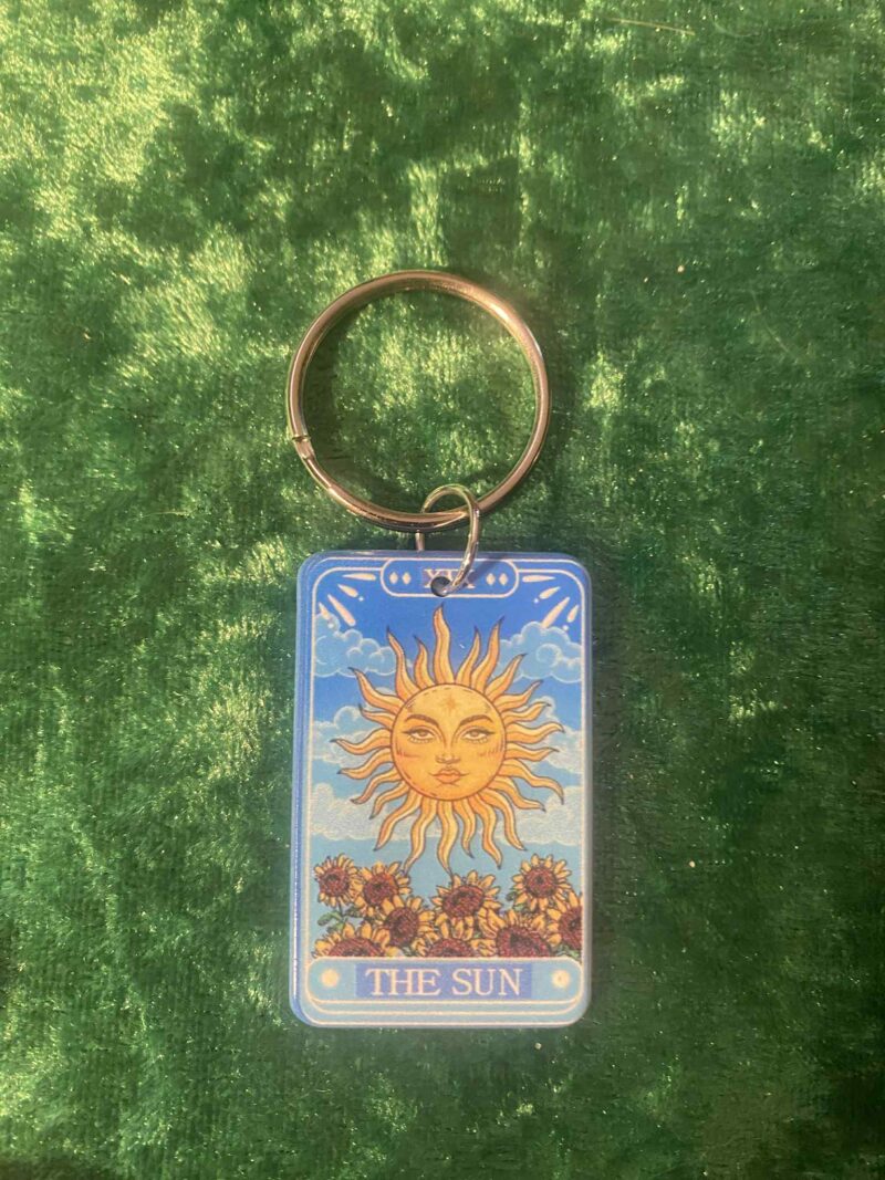 The sun Tarot Keyring