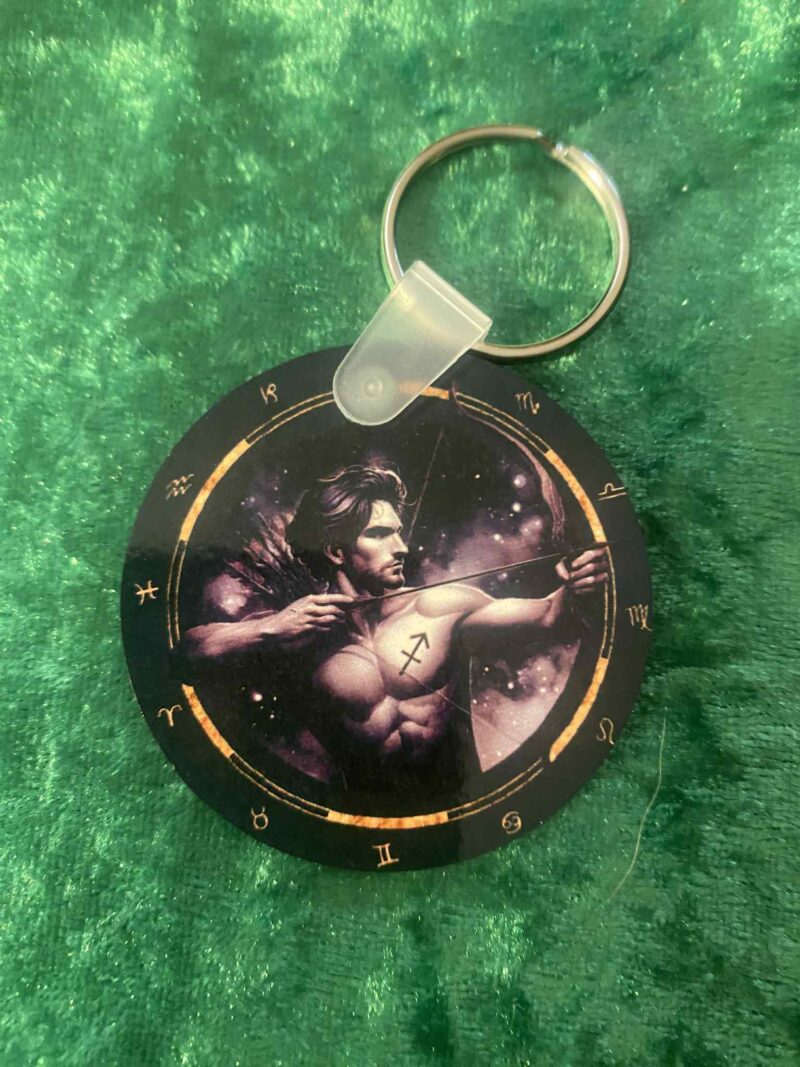 Male Sagittarius  Zodiac Keyring