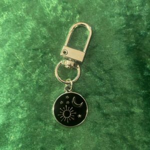Sun and Moon bag charm