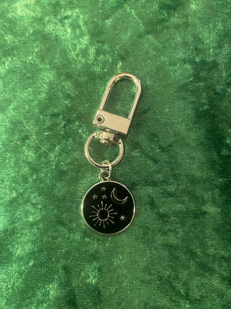 Sun and Moon bag charm
