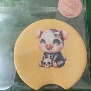 Spooky Pig car coaster