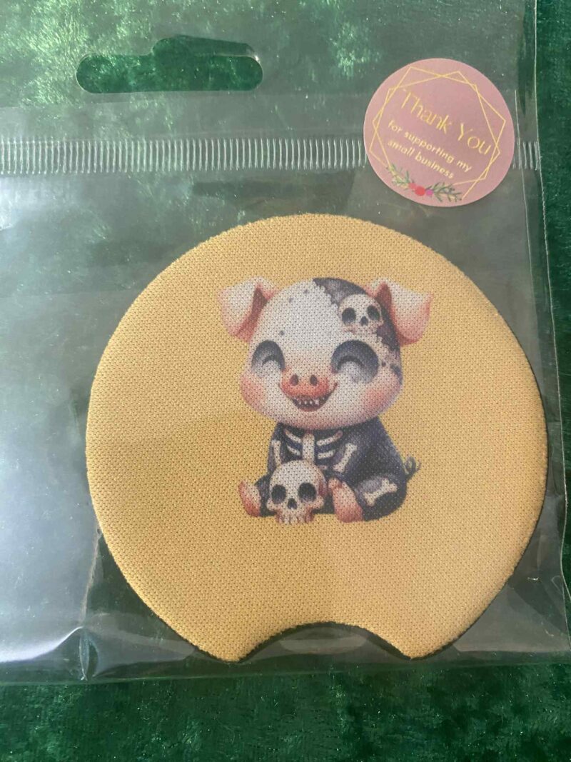 Spooky Pig car coaster