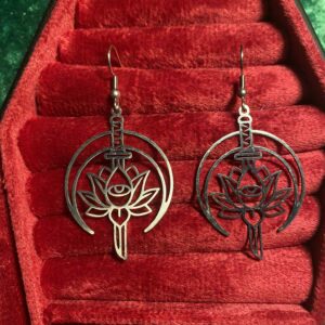 Moon dagger earrings