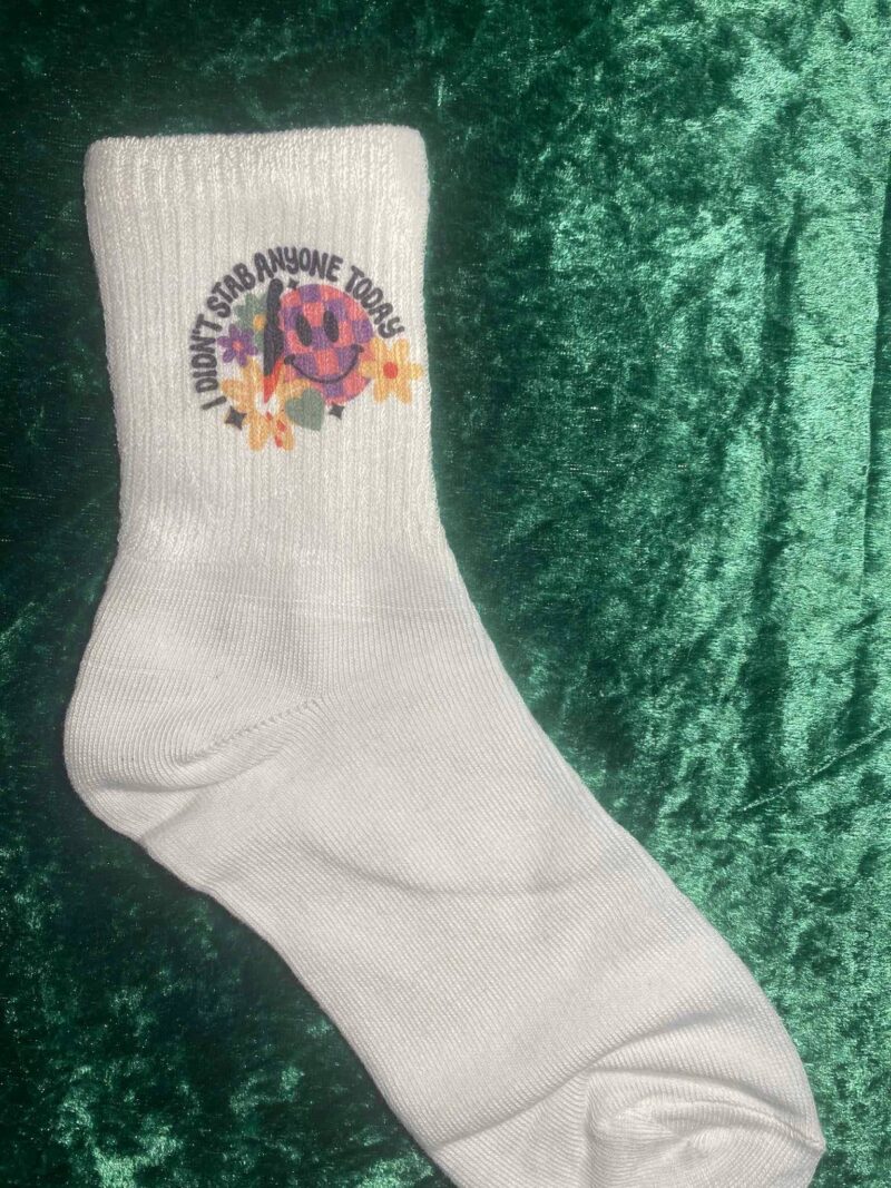 I didn't stab socks