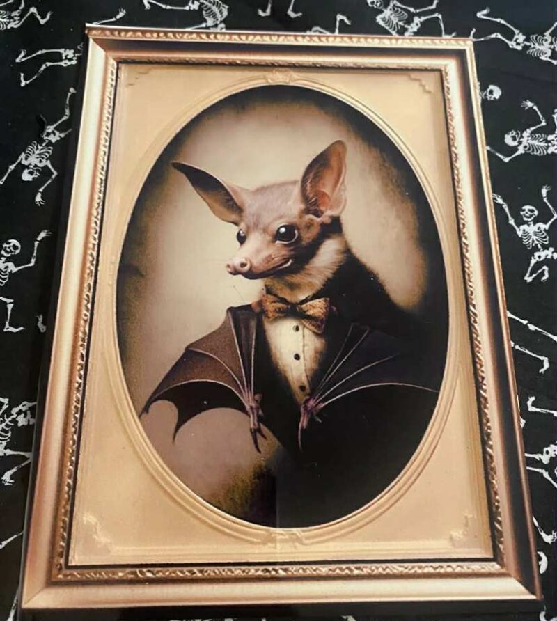 Gentleman Bat Metal Sign