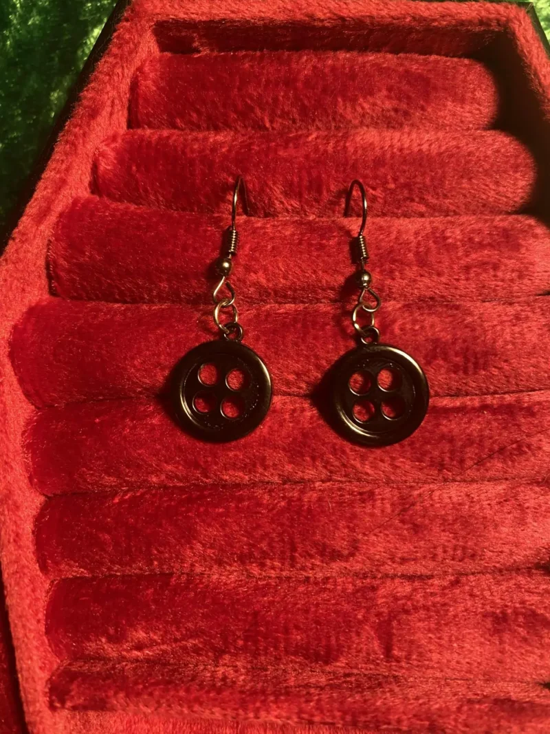 Button earrings