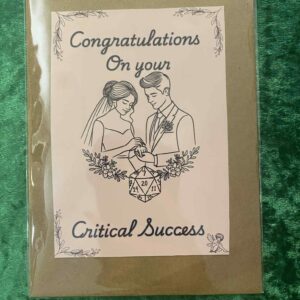 Congratulations on your Critical Success