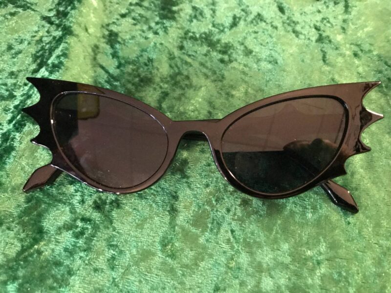 Black bat sunglasses