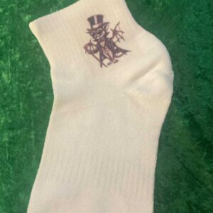 Bat in a top hat socks
