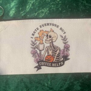 Skeleton pencil case
