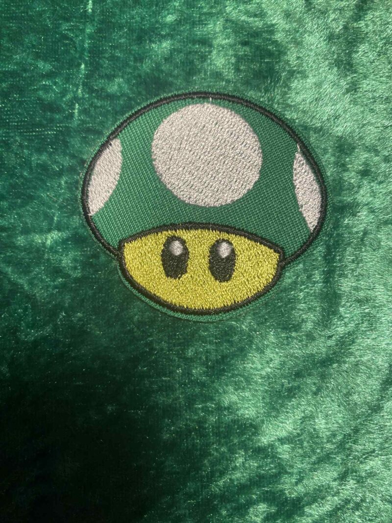 Green mushroom patch