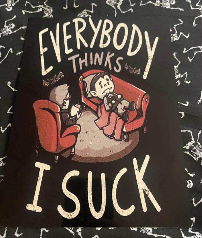 I suck sign