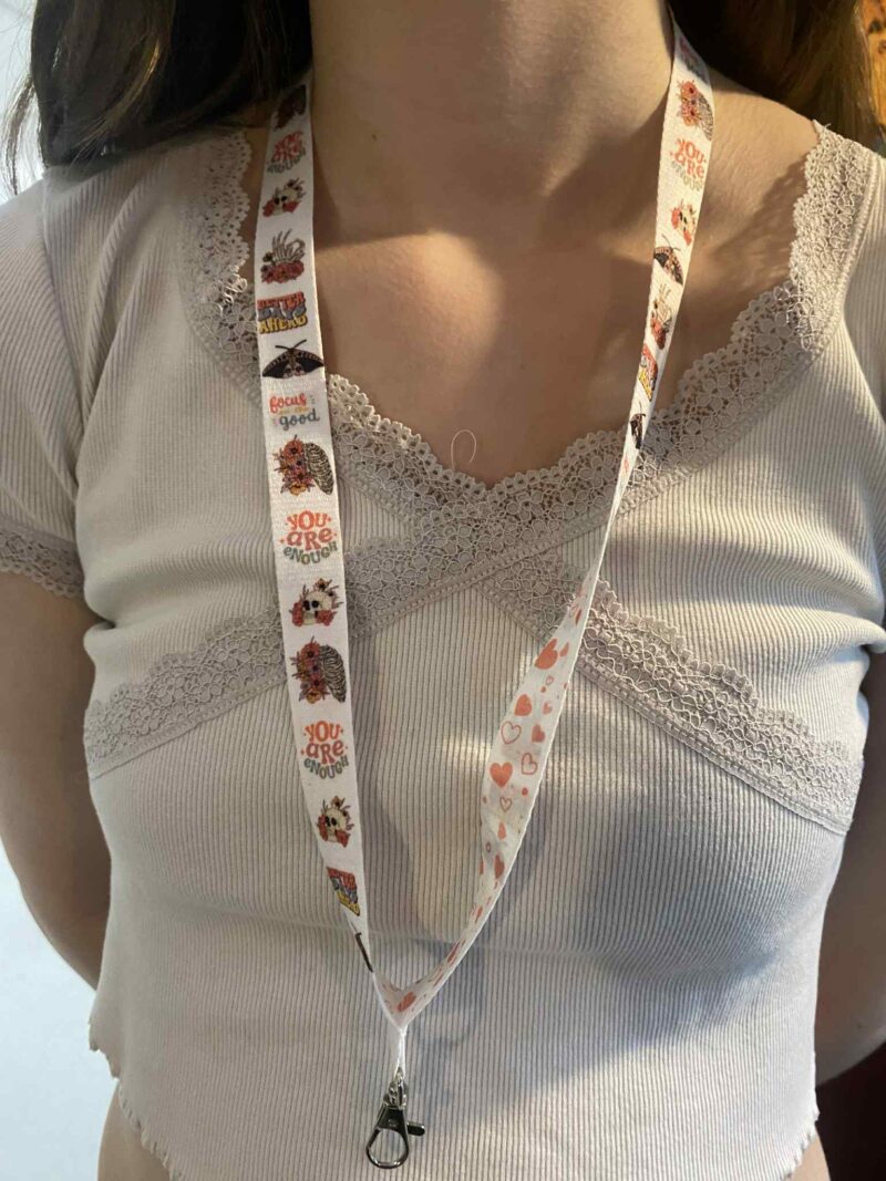 Be kind spooky lanyard