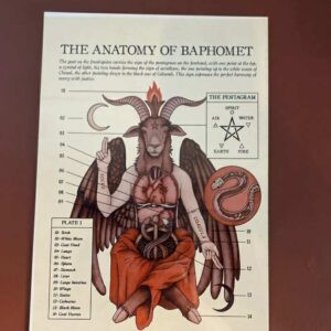 Anatomy of Baphomet Metal Sign