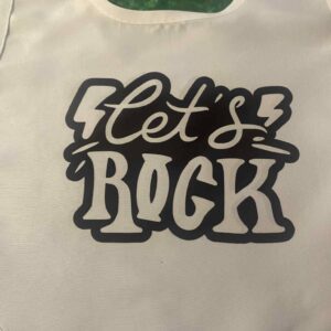 Let's Rock Baby Bib
