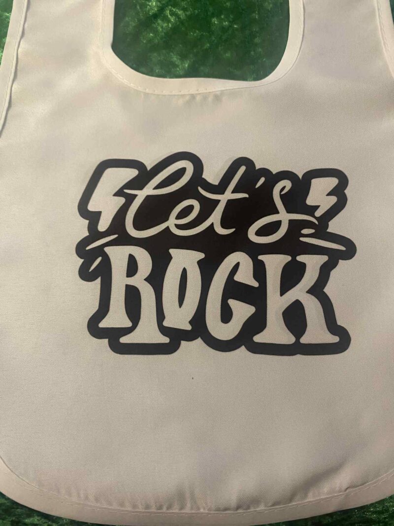Let's Rock Baby Bib
