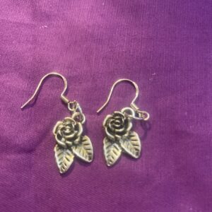 Small Rose Earrings.
