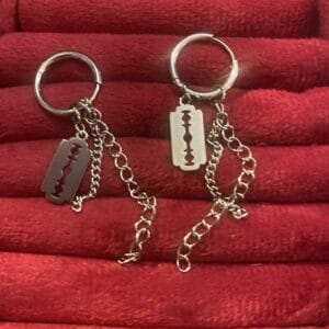 Razor Blade Earrings