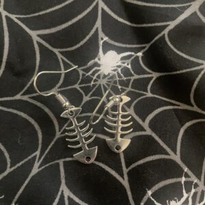 Fish Skeleton Earrings