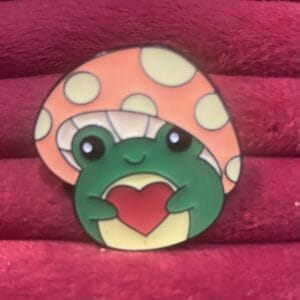 Love Mushroom Toad Pin