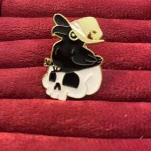 Skull Raven Pin