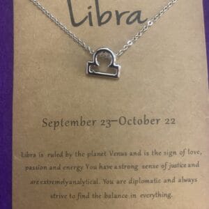 Libra zodiac Necklace