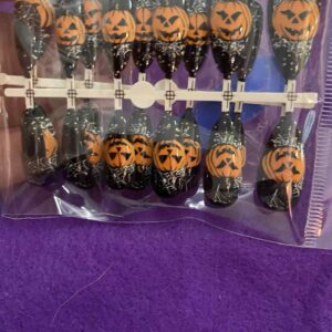 Black Pumpkin Nails