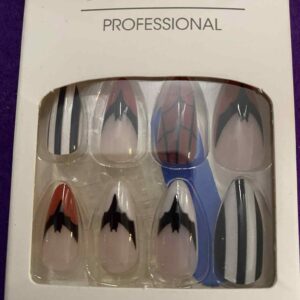 Bat Stripe Nails